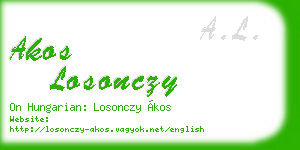 akos losonczy business card