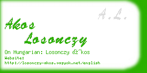 akos losonczy business card